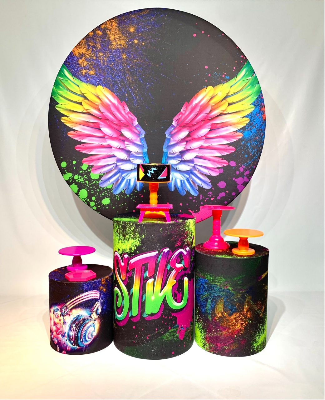 Kit Bronze  Asas Neon - peguemontevip