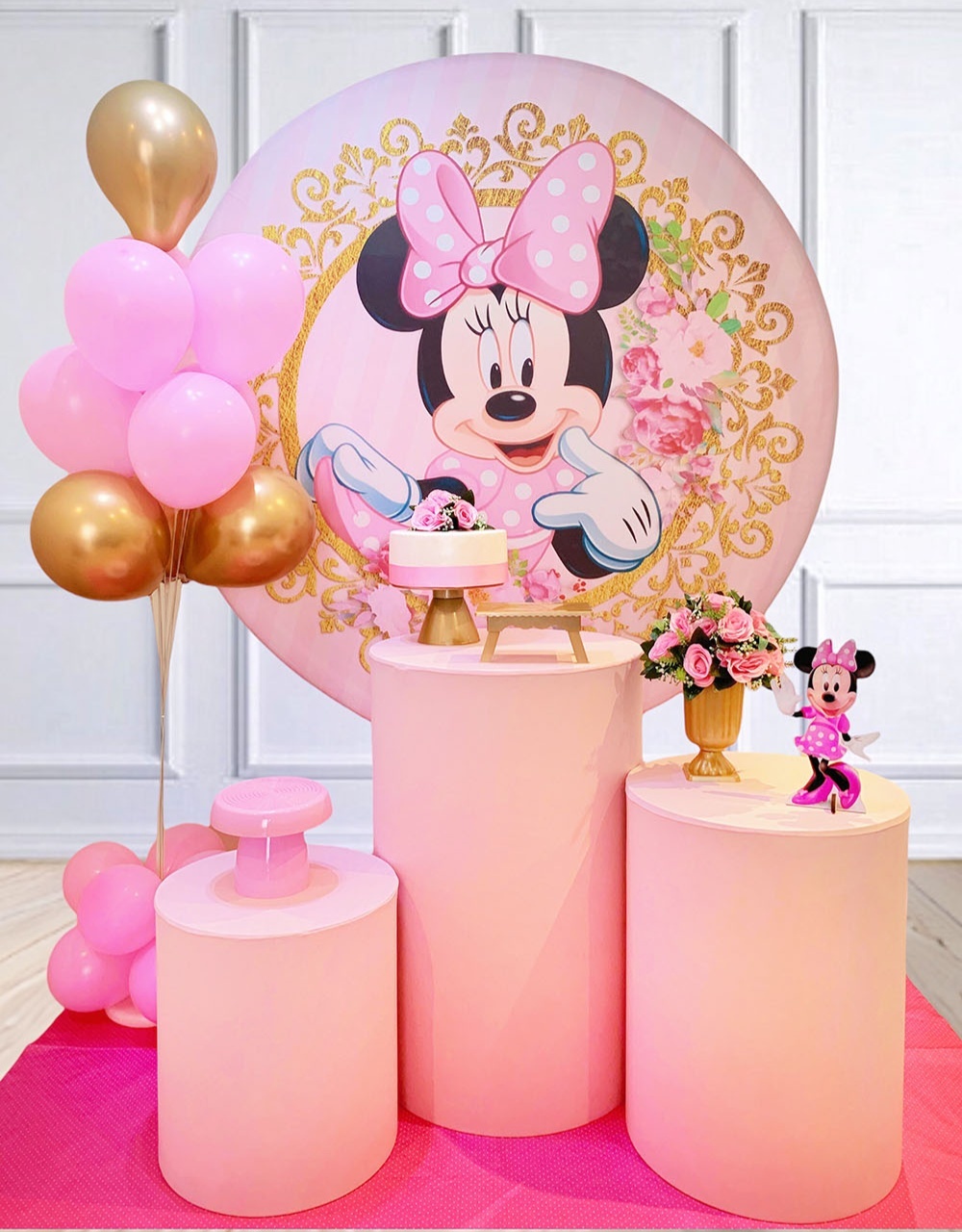 Kit Bronze Minnie Rosa - peguemontevip