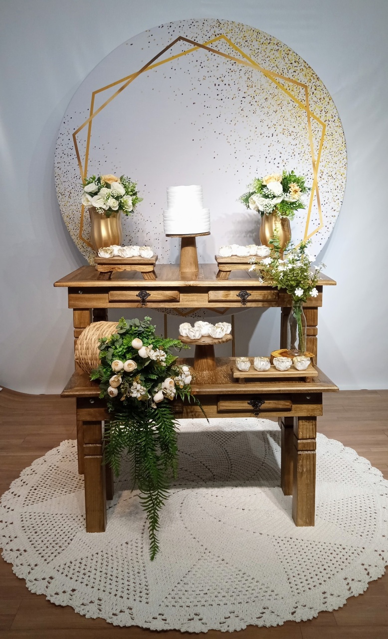 Mesa Casamento Com Painel - peguemontevip