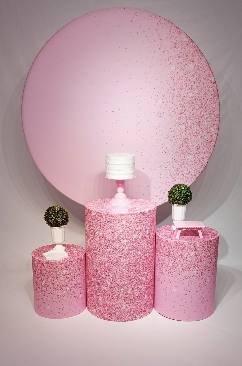 Kit Bronze Rosa Glitter - peguemontevip