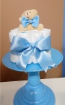 Kit Chá Bebê Azul/Bege - imagem 3