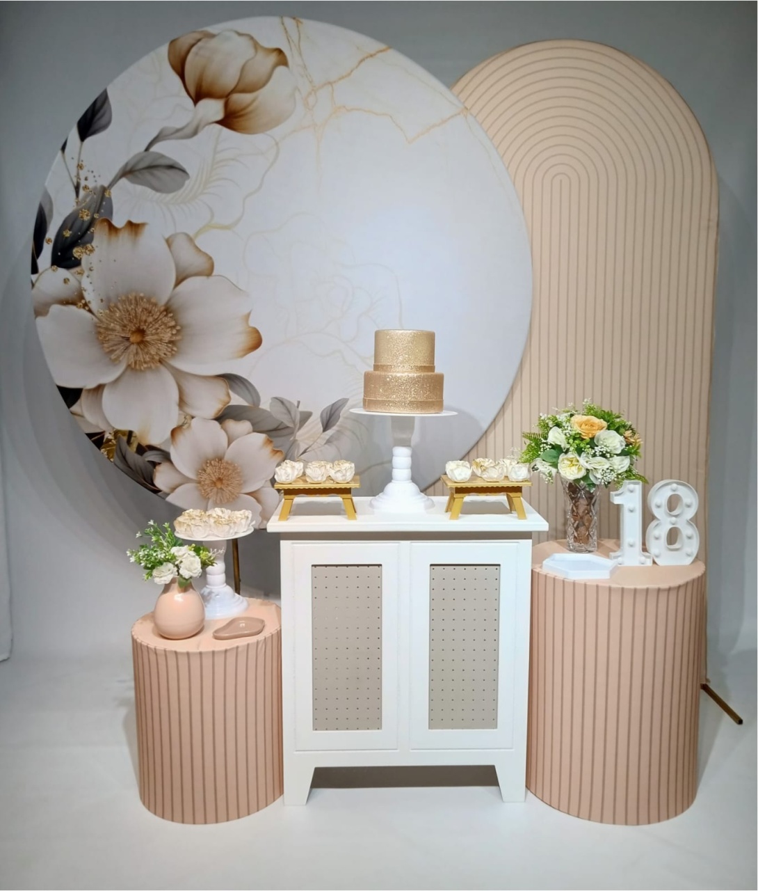 Kit Prata Floral Neutro - peguemontevip