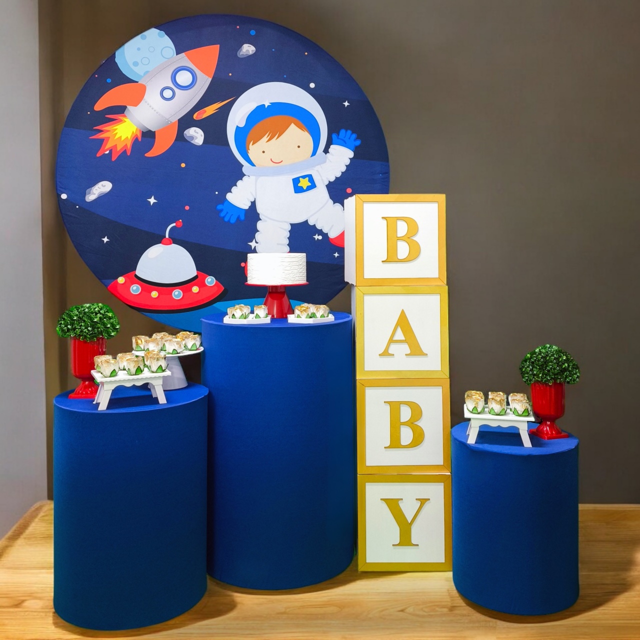 Astronauta Chá de Bebê - Kit Diamante - FestBox
