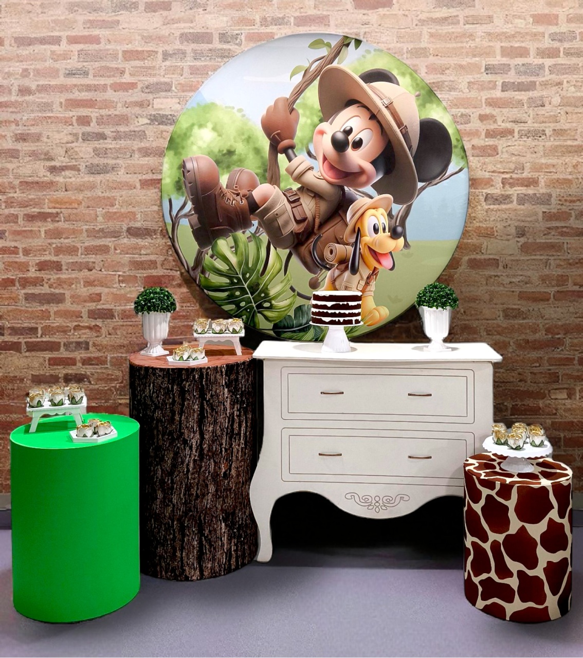 Mickey Safari - Kit Diamante - FestBox