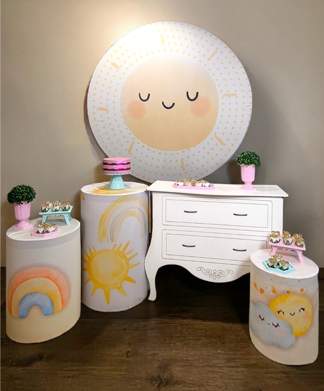 Minha Primeira Volta Ao Sol - Menina - Kit Diamante - FestBox