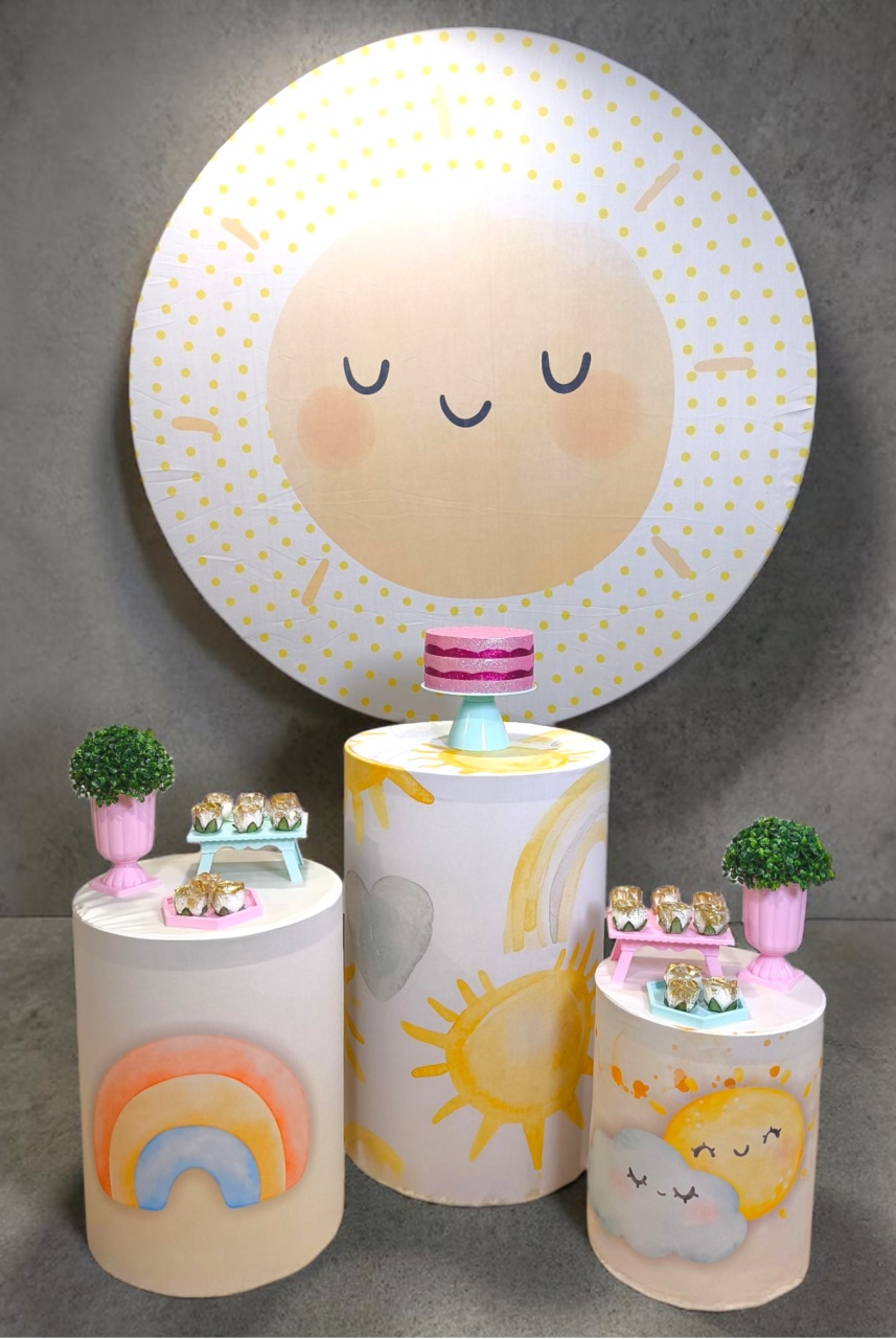 Minha Primeira Volta Ao Sol - Menina - Kit Ouro - FestBox