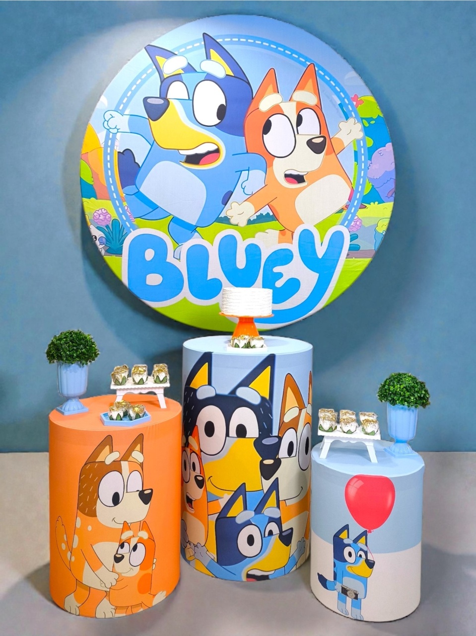 Bluey E Bingo Menino - Kit Ouro - FestBox