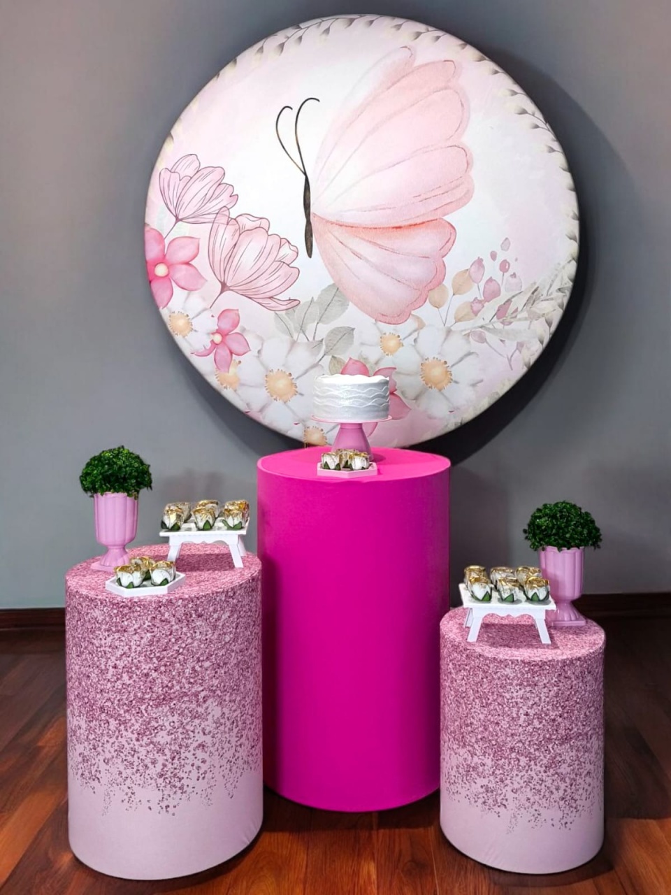 Borboleta Rosa - Kit Ouro - FestBox