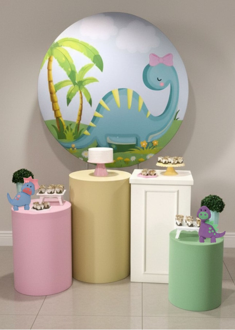 Dino Baby Menina - Kit Diamante - FestBox