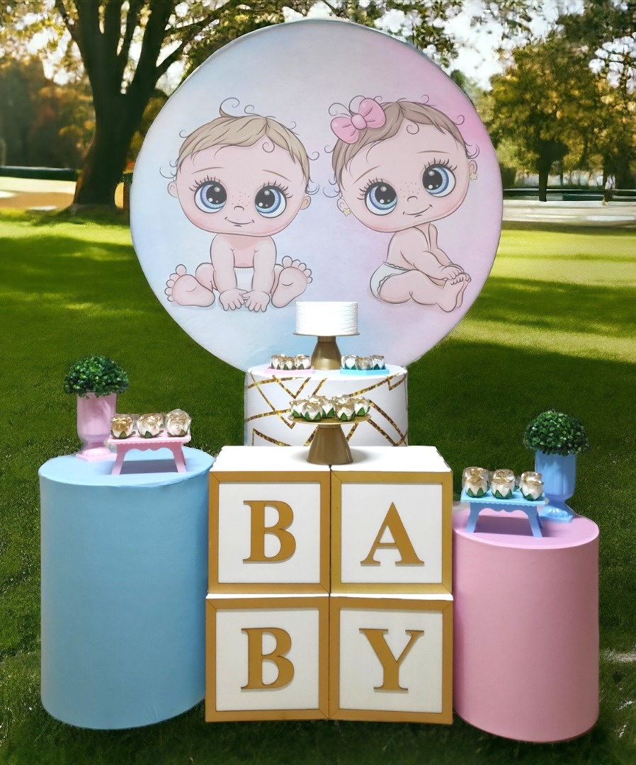 Chá Revelação Bebê Menino E Menina - Kit Diamante - FestBox