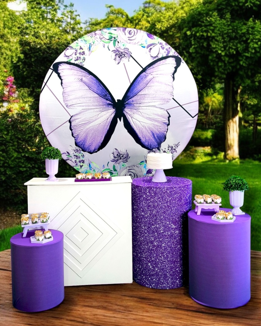 Borboleta Roxa - Kit Diamante - FestBox