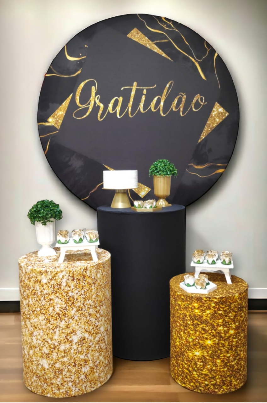 Gratidão Preto - Kit Ouro - FestBox