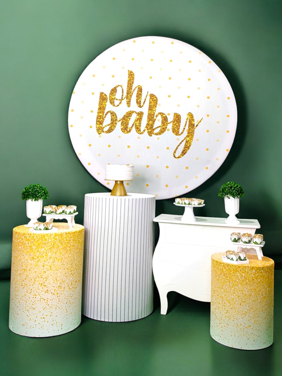 Chá de Bebê - Oh Baby Neutro - Kit Diamante - FestBox
