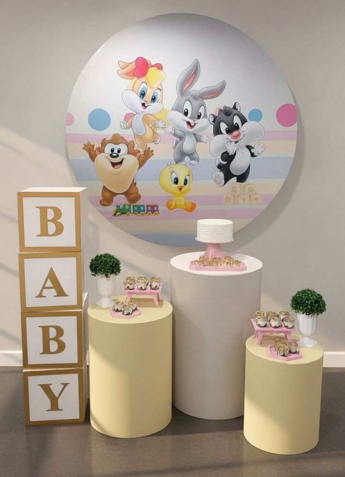 Chá de Bebê Baby Looney Tunes - Kit Diamante - FestBox