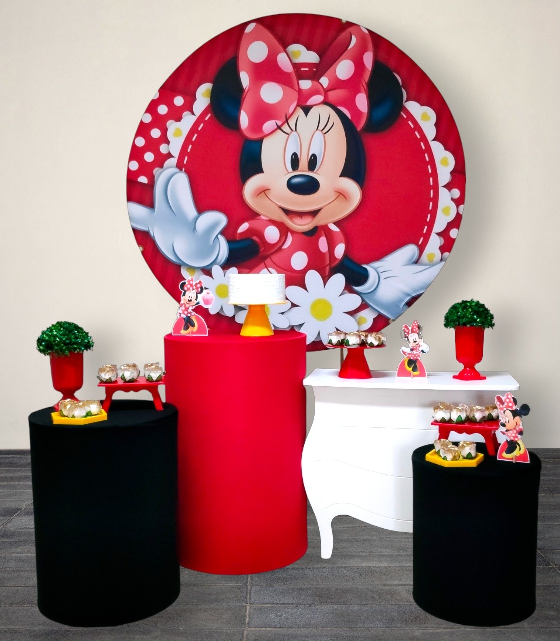 Minnie Vermelha - Kit Diamante - FestBox
