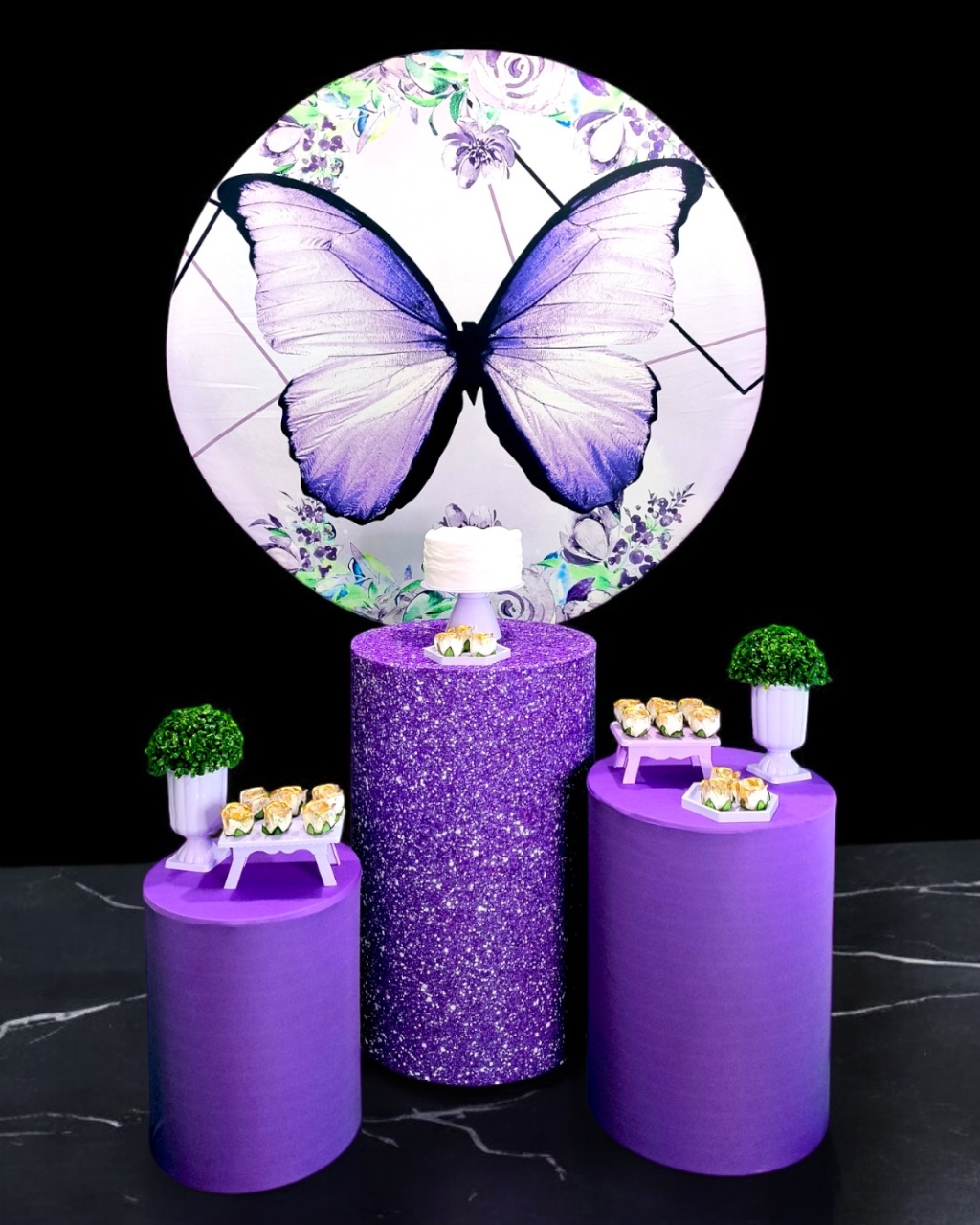 Borboleta Roxa - Kit Ouro - FestBox