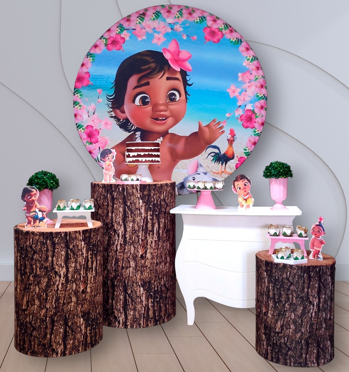 Moana Baby - Kit Diamante - FestBox