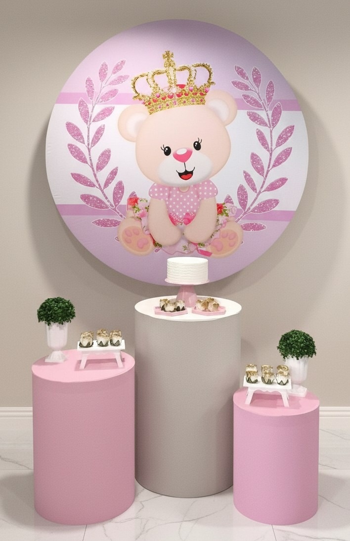 Chá de Bebê - Ursinha Realeza - Kit Ouro - FestBox