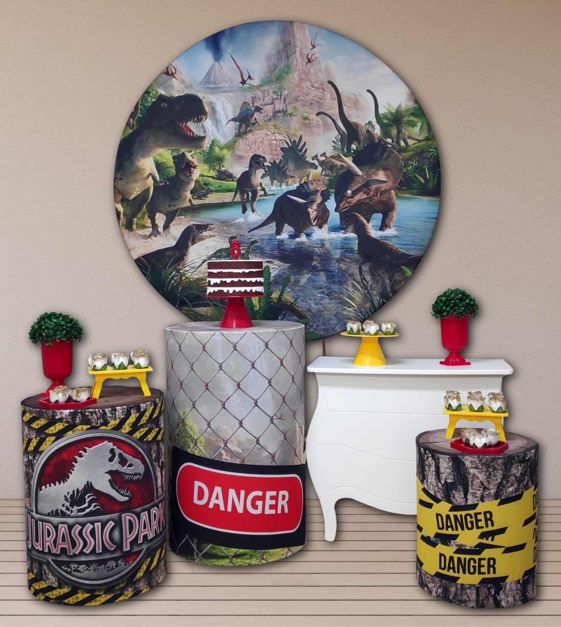 Dinossauros - Jurassic Park - Kit Diamante - FestBox