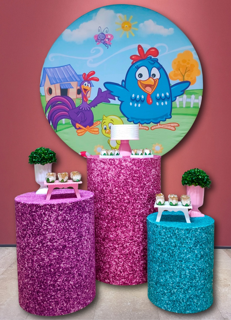 Galinha Pintadinha Menina - Kit Ouro - FestBox