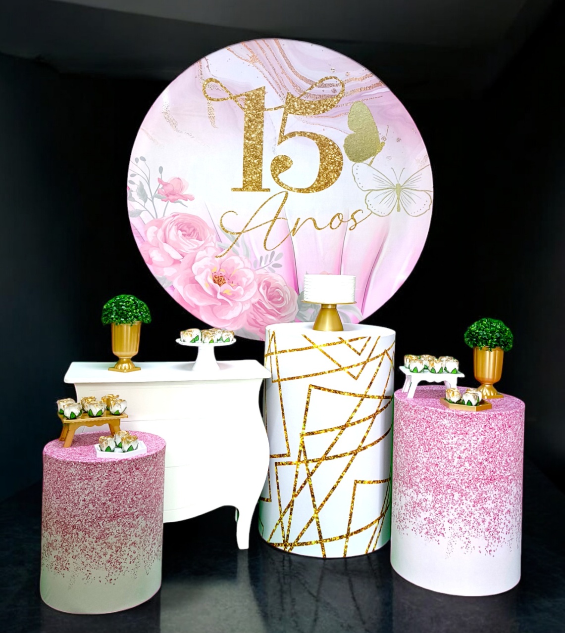 15 Anos Rosa - Kit Diamante - FestBox