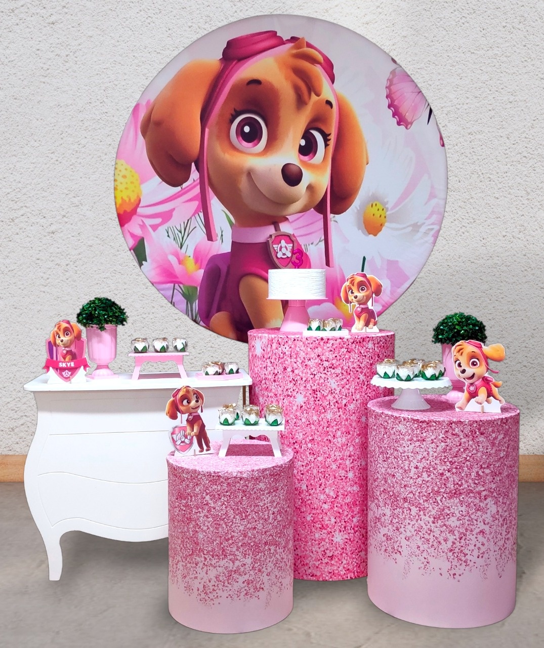 Skye - Patrulha Canina - Kit Diamante - FestBox