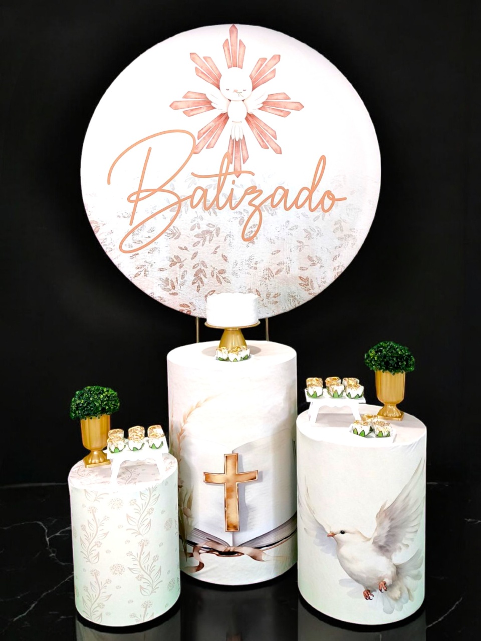 Batizado Espírito Santo - Kit Ouro - FestBox