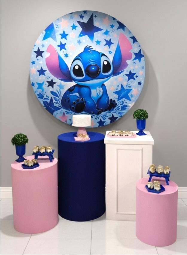 Stitch Estrelas - Kit Diamante - FestBox