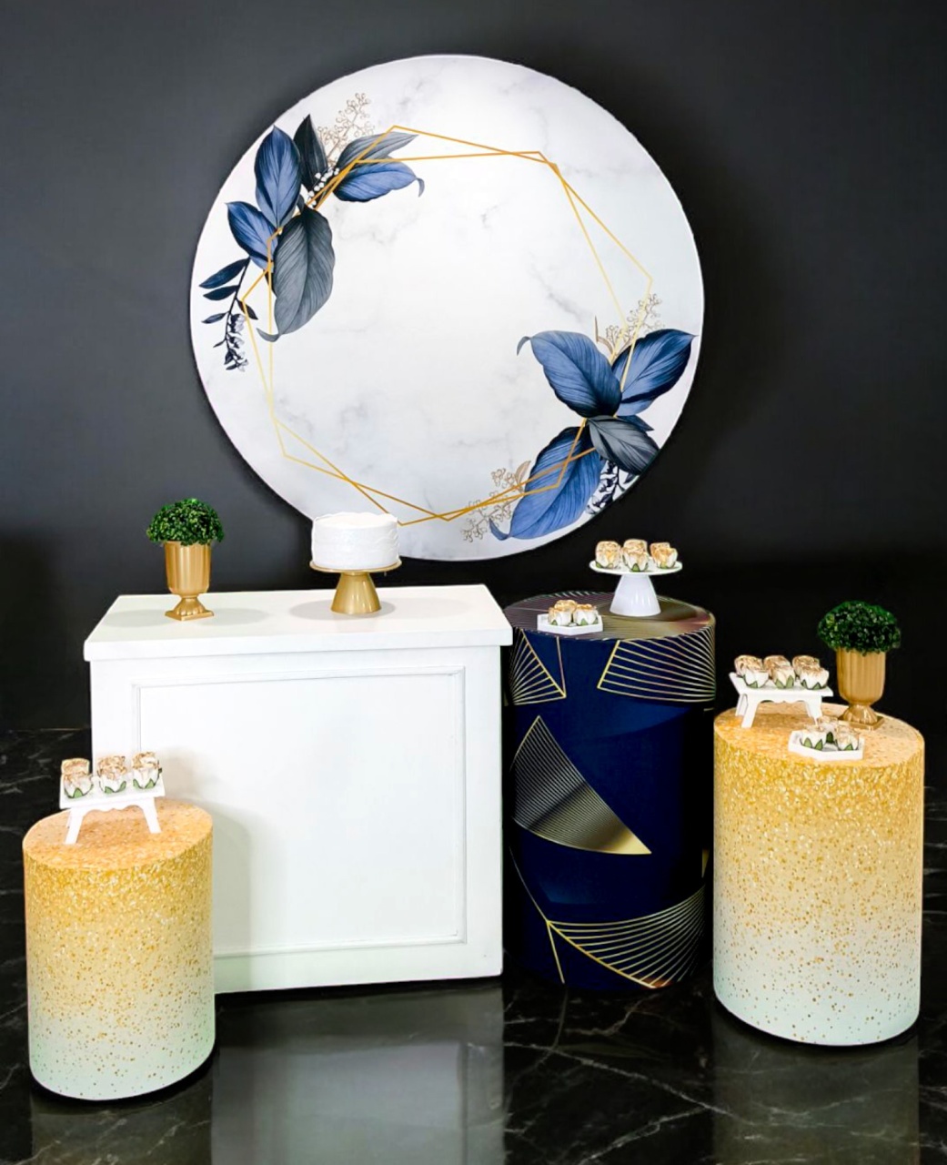 Floral Azul - Kit Diamante - FestBox