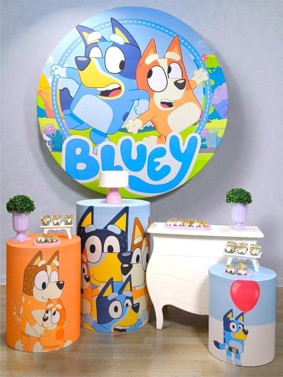Bluey E Bingo Menina - Kit Diamante - FestBox