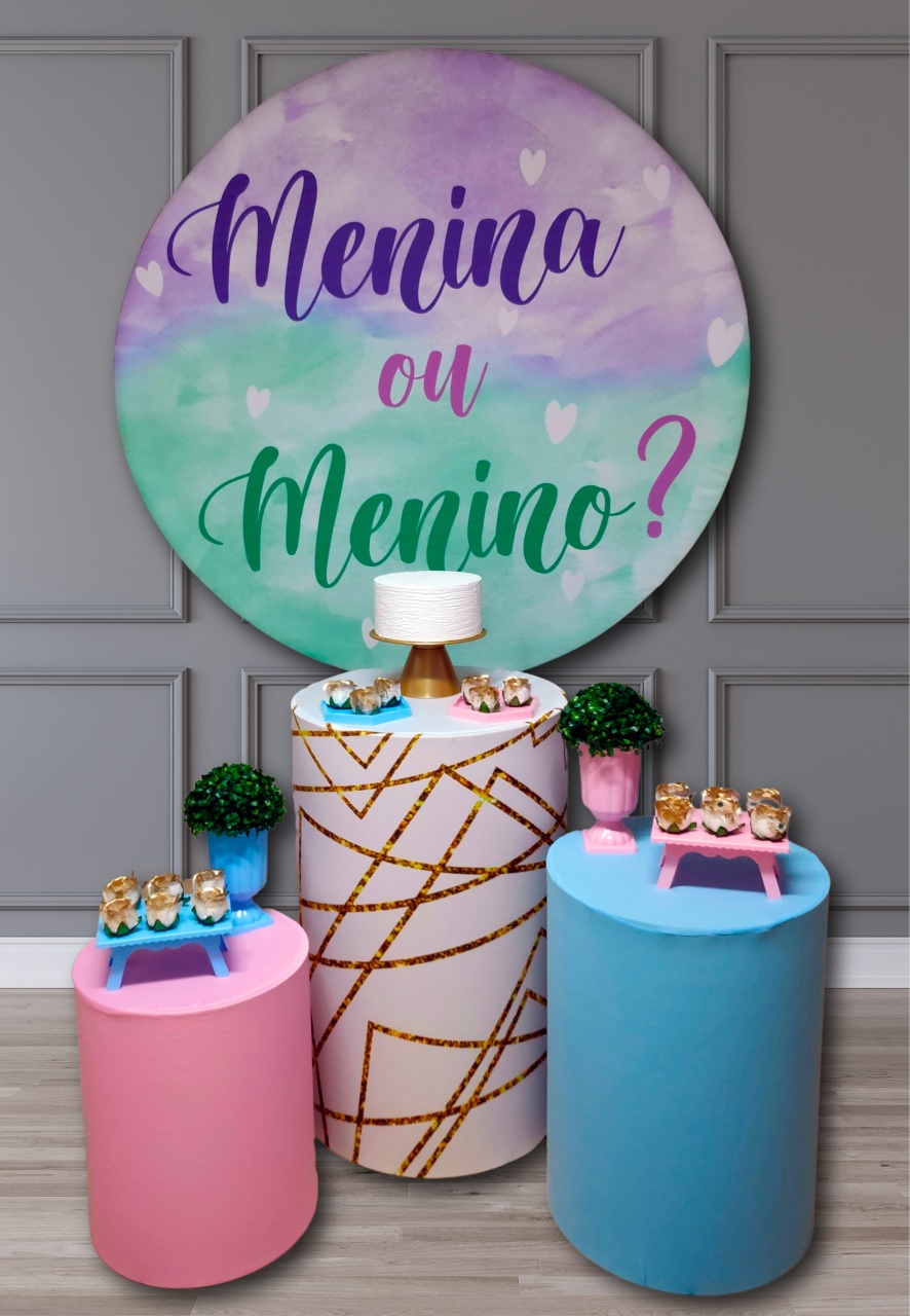 Chá Revelação Menina Ou Menino - Kit Ouro - FestBox