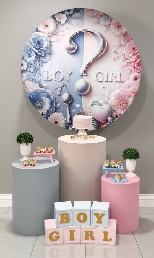 Chá Revelação Boy ? Girl - Kit Diamante - FestBox