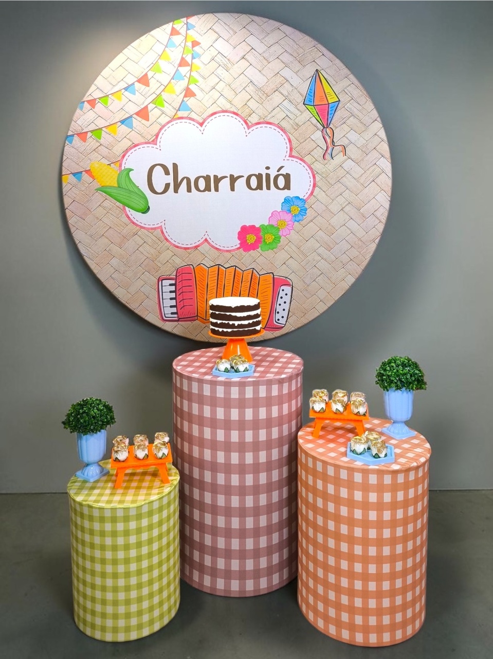 Chá de Bebê - Charraiá - Kit Ouro - FestBox
