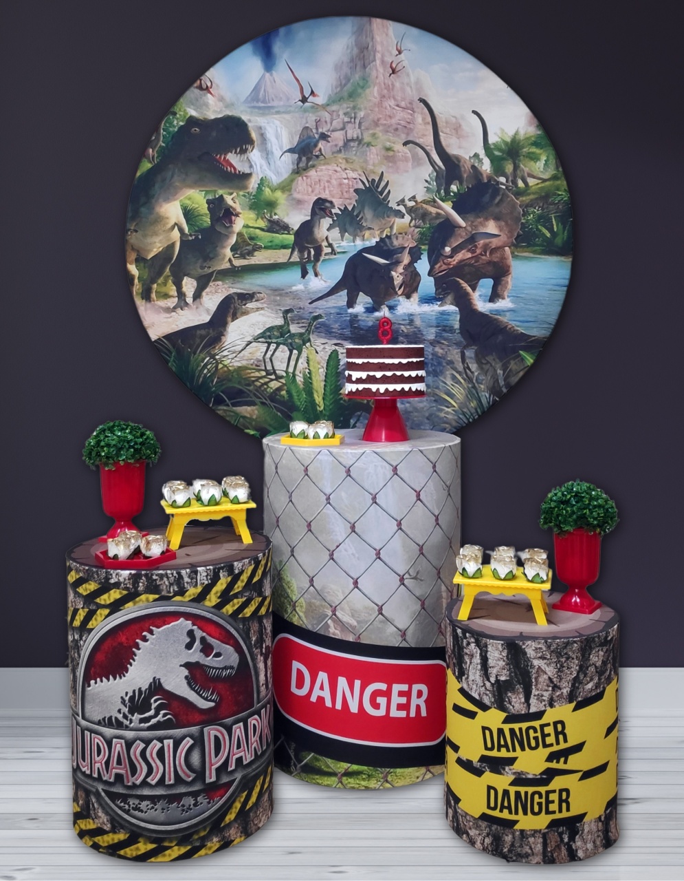 Dinossauros - Jurassic Park - Kit Ouro - FestBox