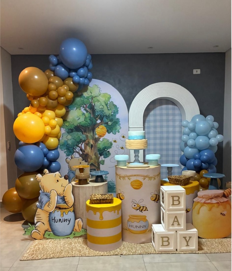 Composiçao Luxo Ursinho Pooh - laladecor