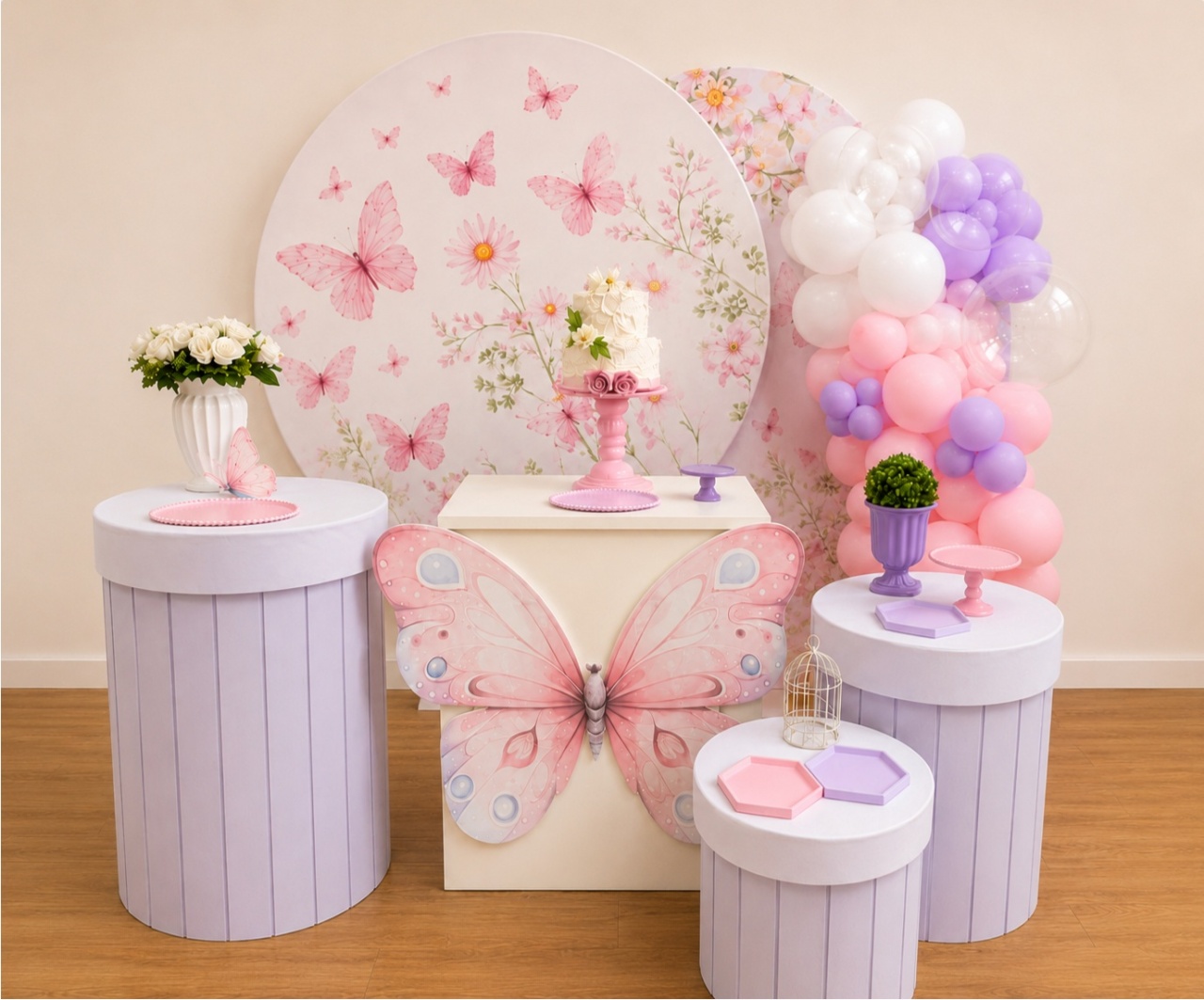 Kit Laura Borboletas - laladecor