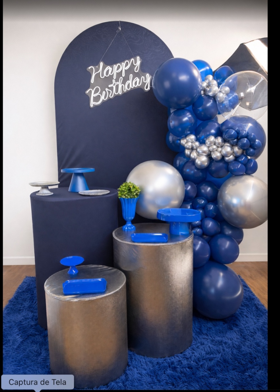 Kit Karina Happy Birthday Azul - laladecor
