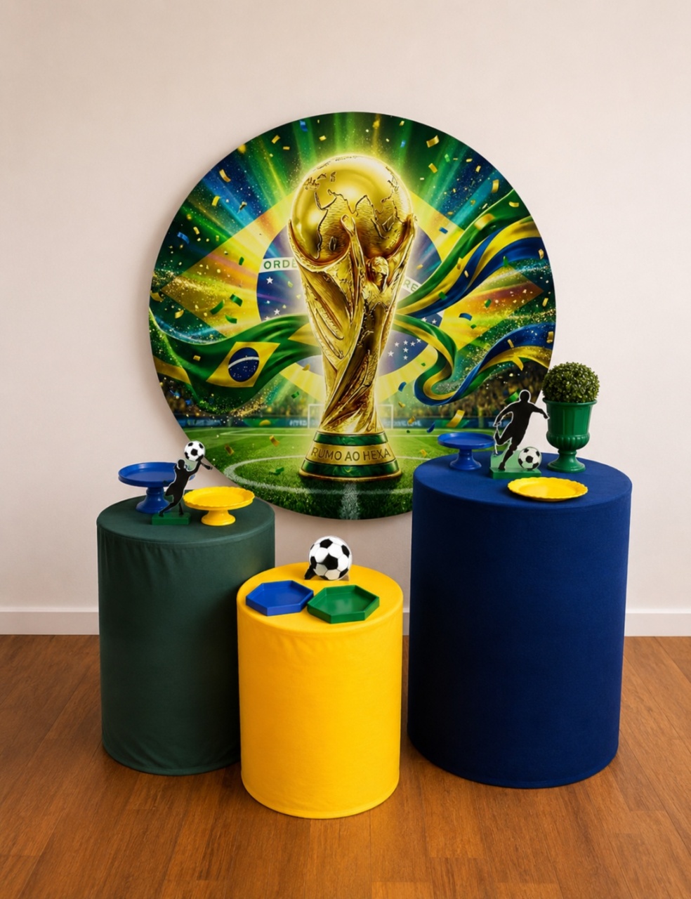 Kit Lorena Copa Taça Do Hexa - laladecor