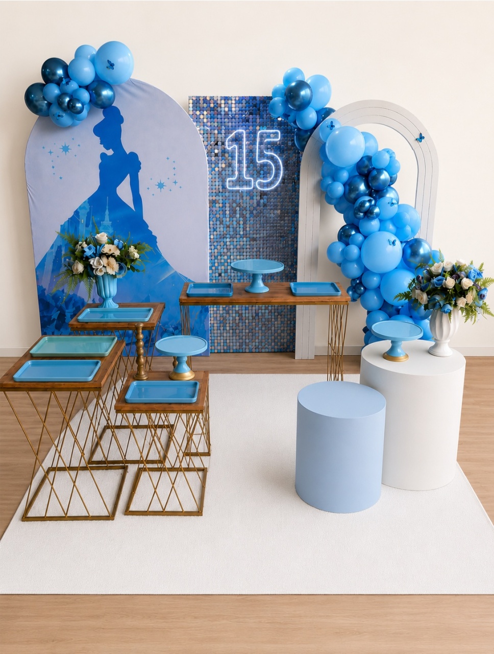 Composiçao Cinderela 15 Anos - laladecor