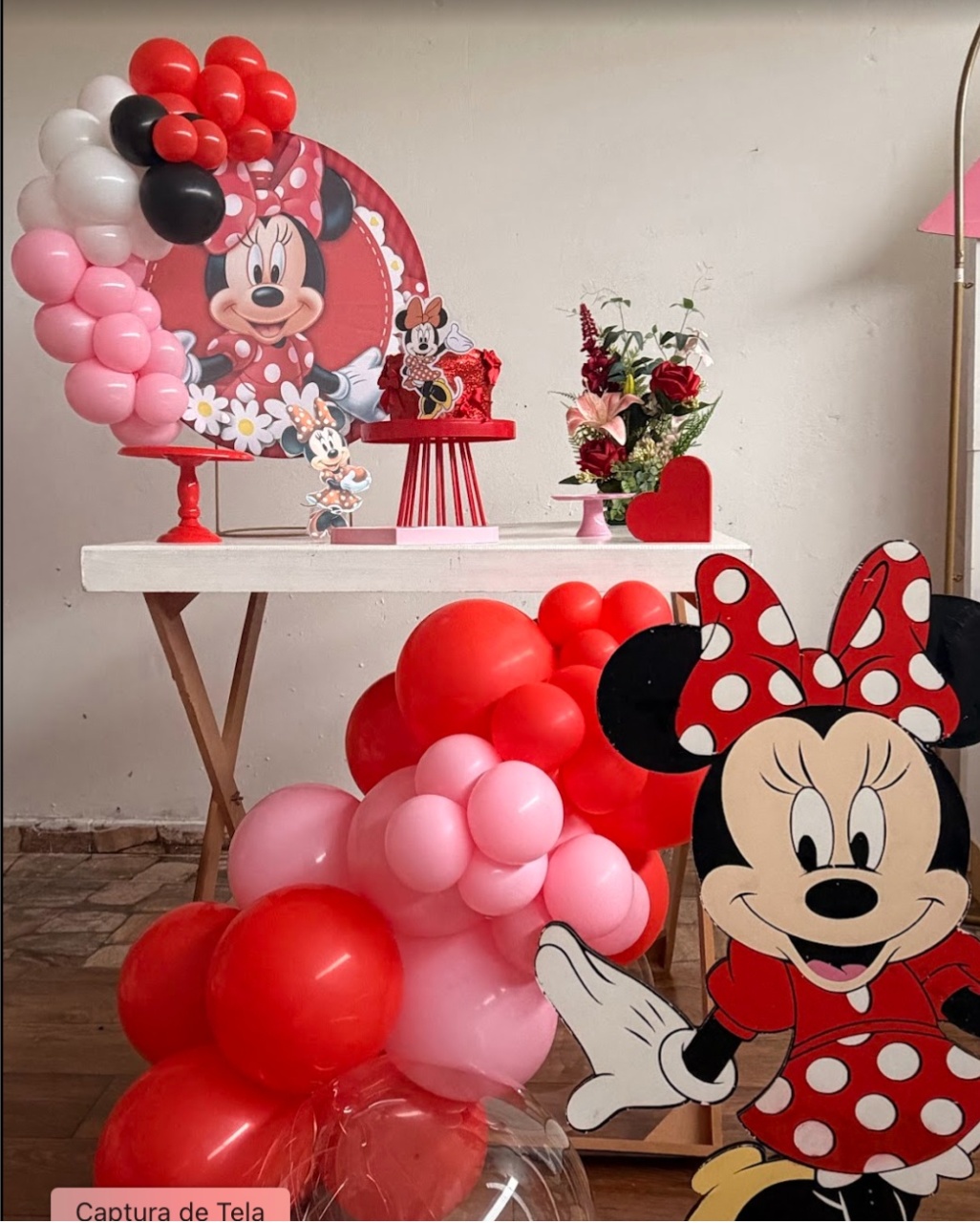 Kit Thayná Minnie Vermelha - laladecor