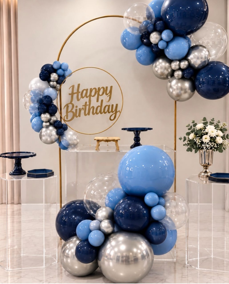 Kit Isabella Happy Birthday Azul - laladecor