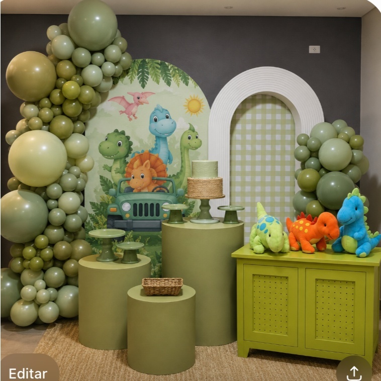 Composiçao Luxo Dinossauro - laladecor