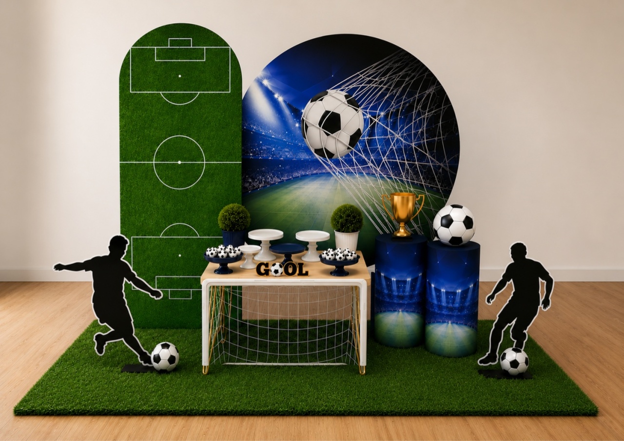 Kit Laura Tema Futebol - laladecor