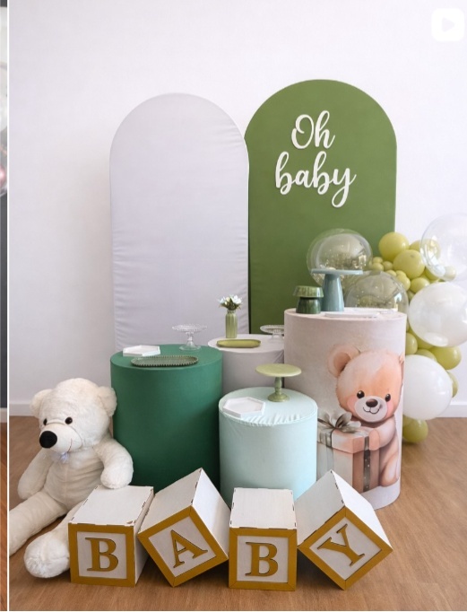 Chá de Bebe/ Revelação Verde - laladecor