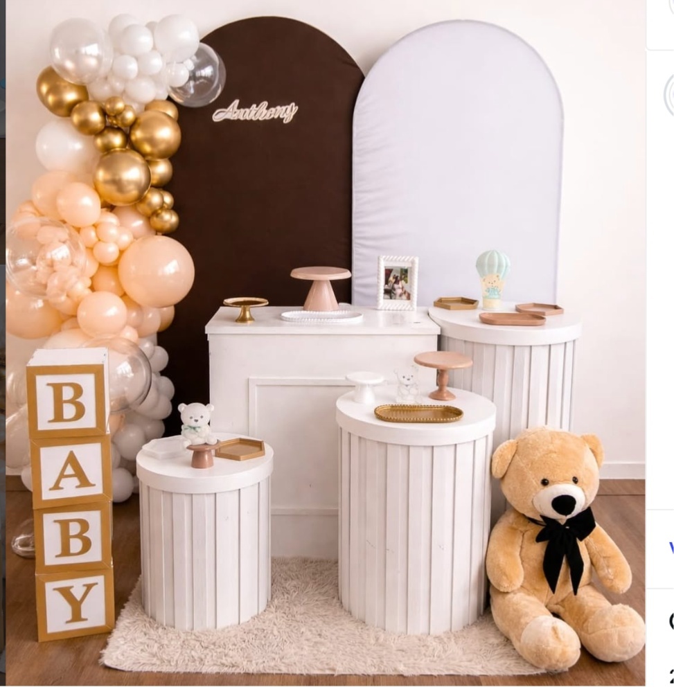 Chá de Bebe Urso Bege E Marrom - laladecor