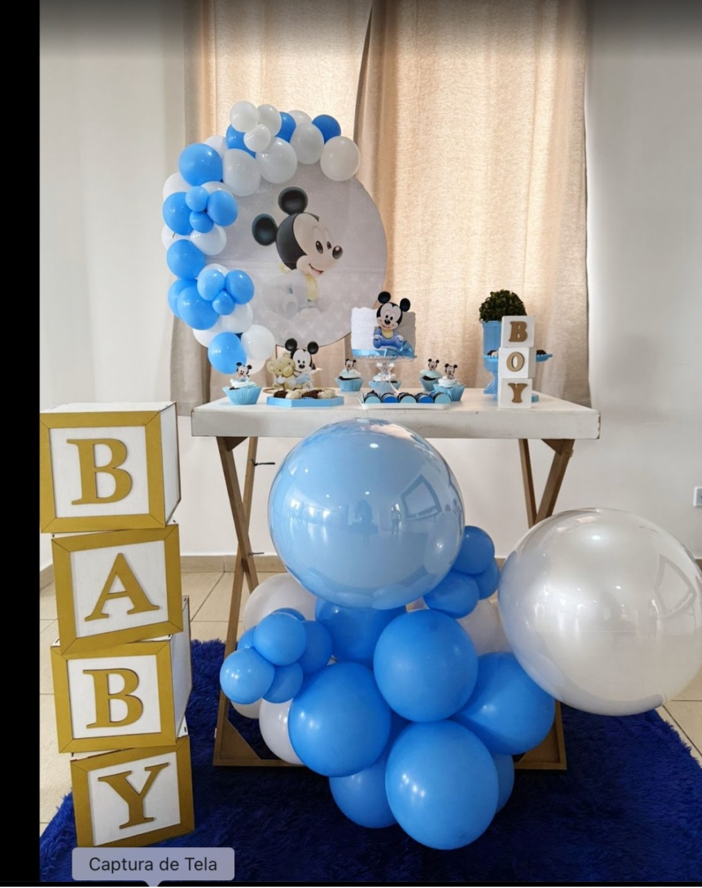 Chá de Bebe de Mesa Mickey - laladecor