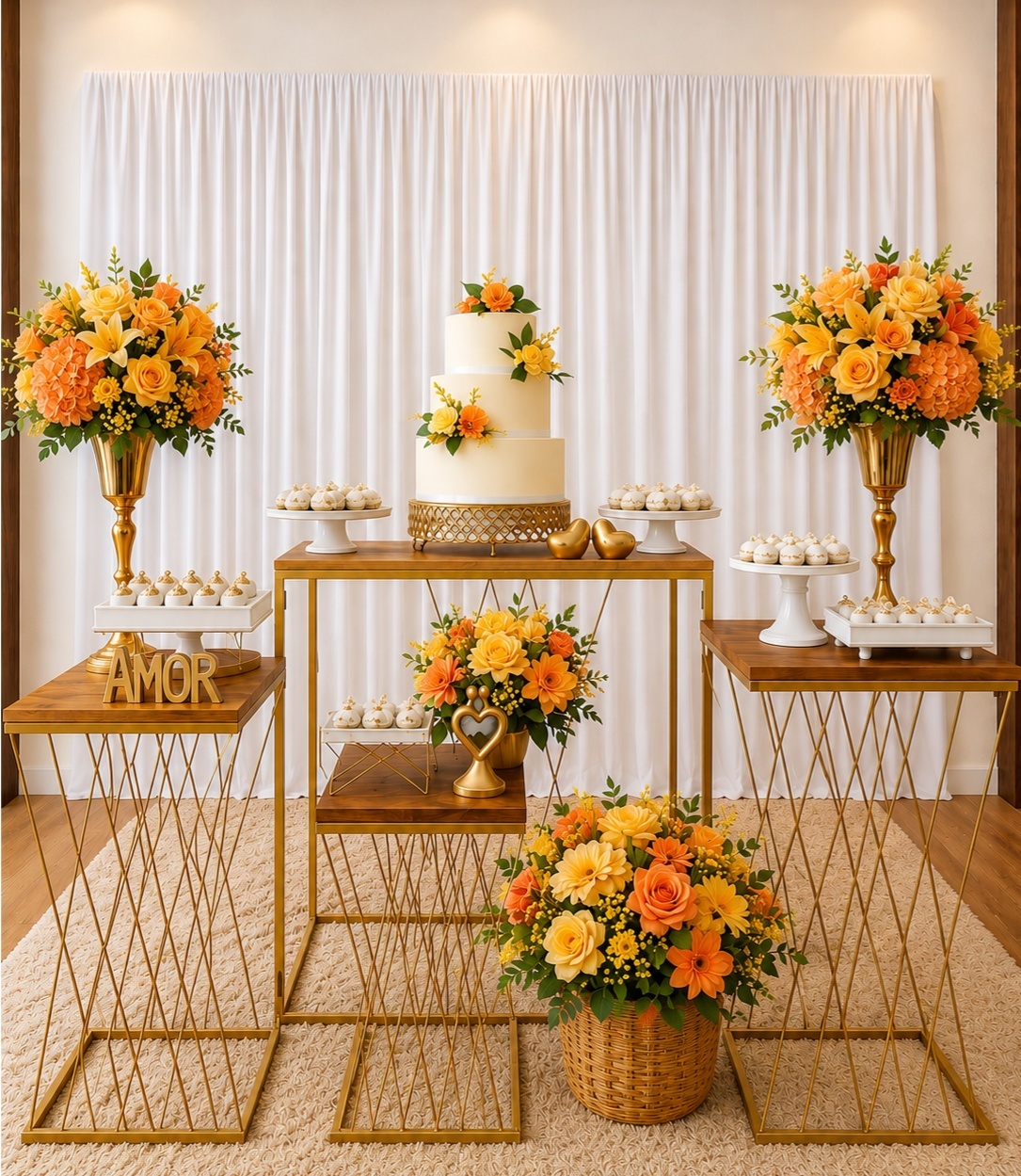 Composiçao Casamento Amarelo/ Laranja - laladecor