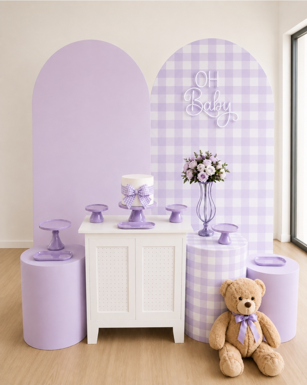 Chá de Bebe /Revelaçao Lilas - laladecor