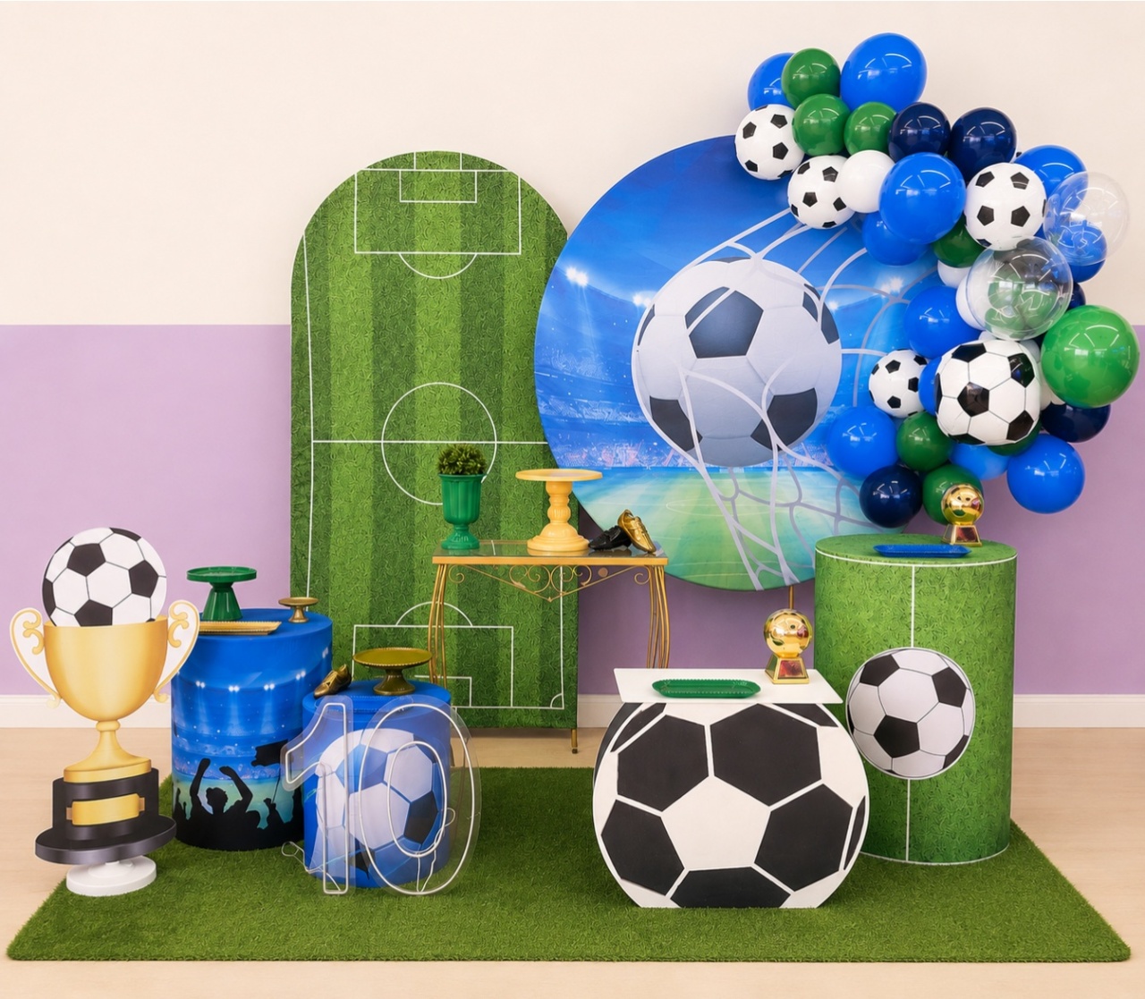 Kit Laura Tema Futebol - laladecor