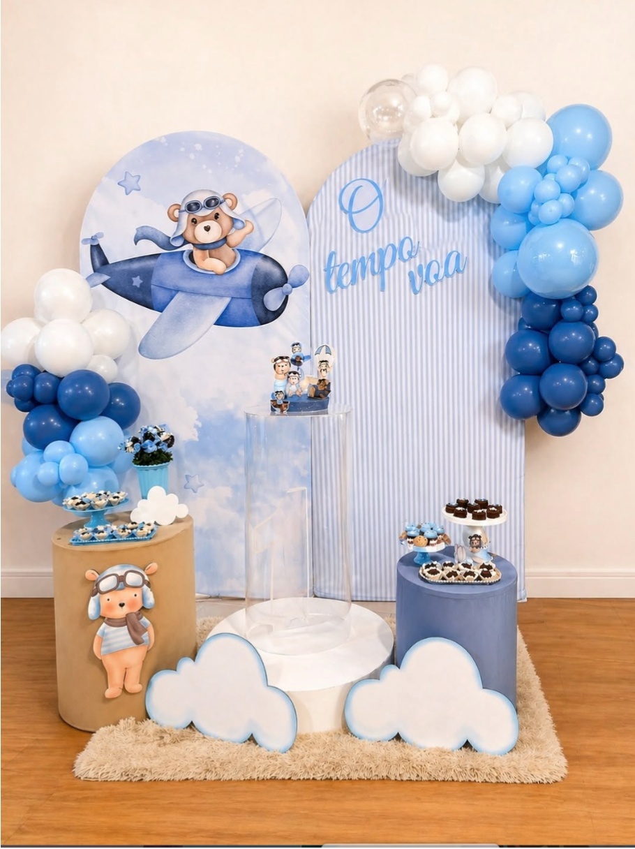 Composiçao Urso Aviador - laladecor